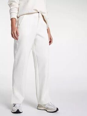 NWT Calia Crepe Pintuck Pants in Ivory XXL